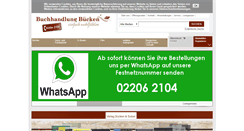 Desktop Screenshot of buchhandlung-buecken.de