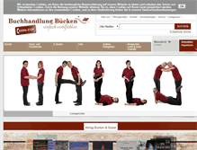 Tablet Screenshot of buchhandlung-buecken.de